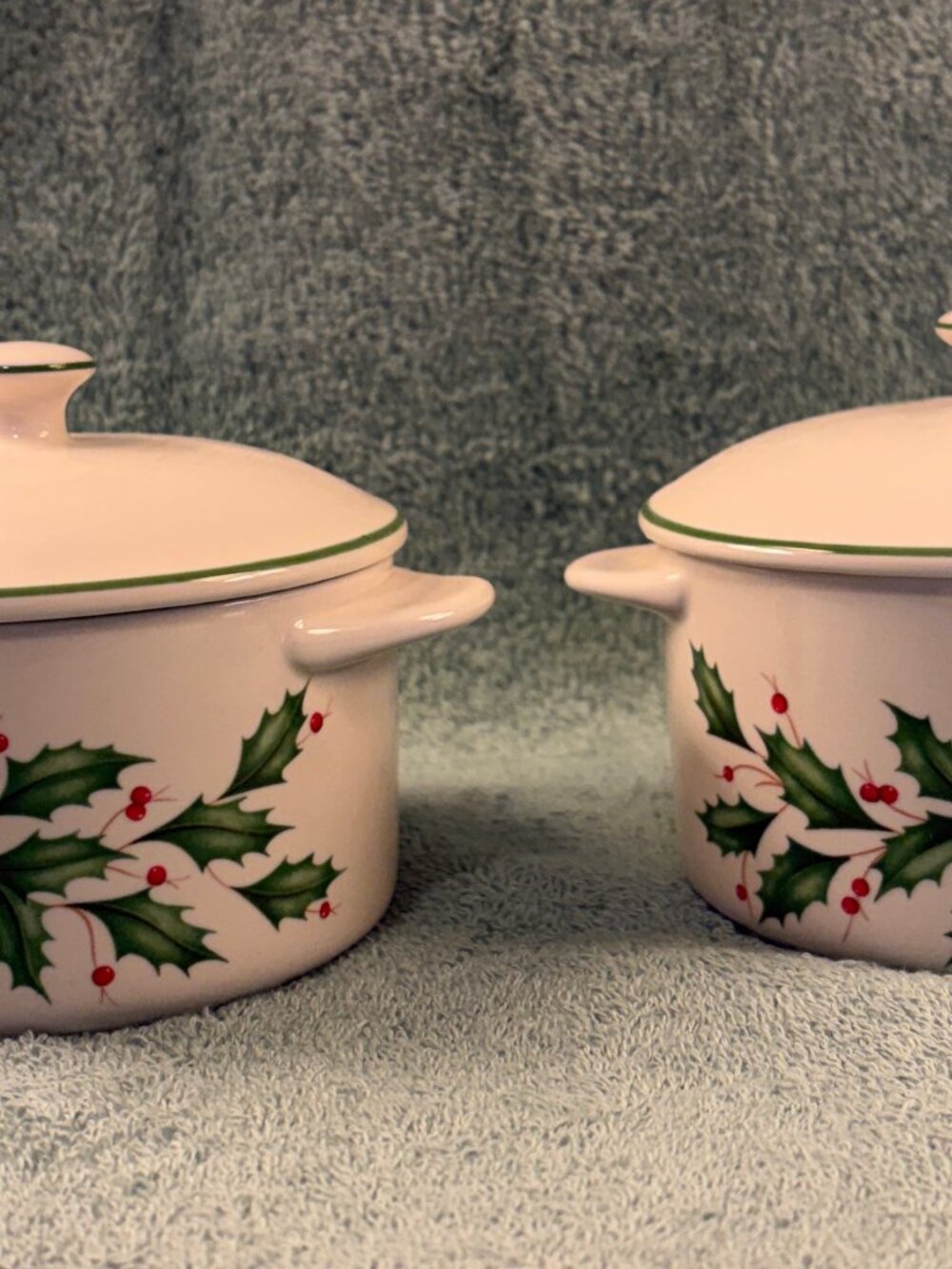 Lenox Holiday Mini Casserole Set of 2 - 3.5 Inch Covered Dishes NIB